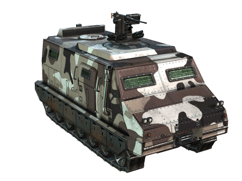 Tracked armored vehicle 3D Model