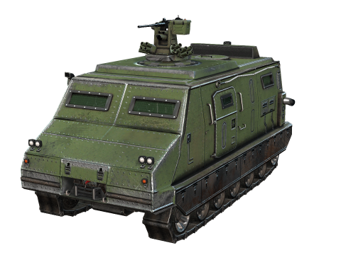Tracked armored vehicle 3D Model