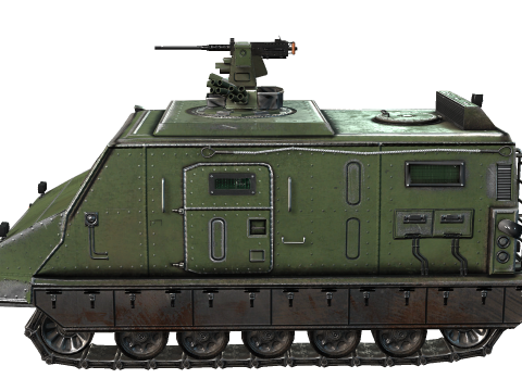 Tracked armored vehicle 3D 모델