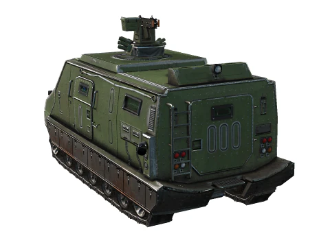 Tracked armored vehicle 3D Model
