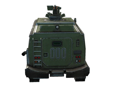 Tracked armored vehicle 3D Model