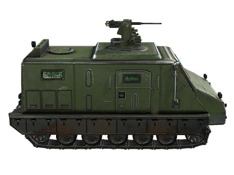 Tracked armored vehicle 3D Model