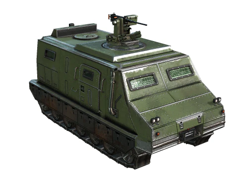 Tracked armored vehicle 3D Model