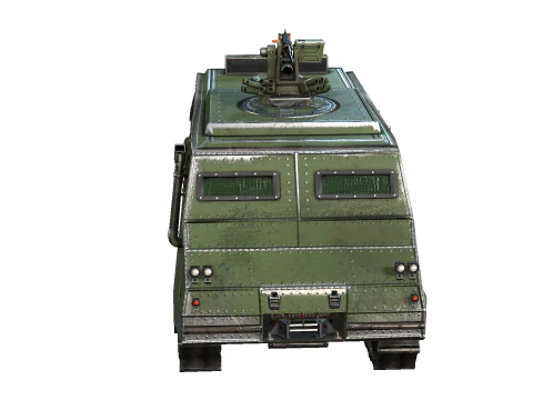 Tracked armored vehicle 3D Model