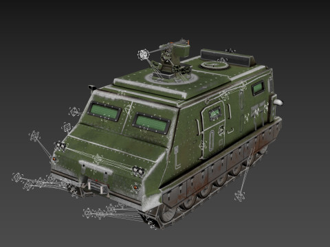 Tracked armored vehicle 3D 모델