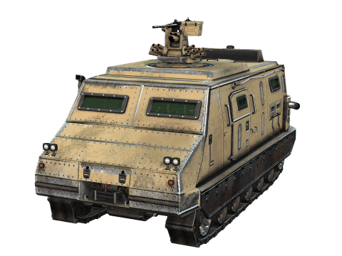 Tracked armored vehicle 3D Model