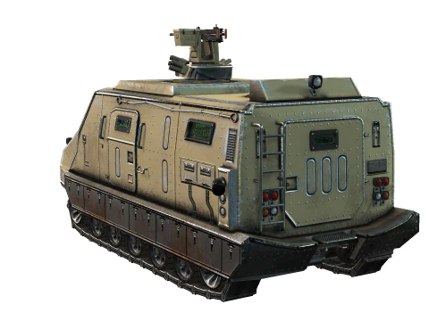 Tracked armored vehicle 3D Model