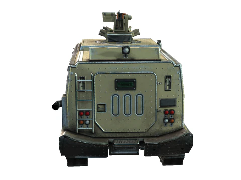 Tracked armored vehicle 3D Model