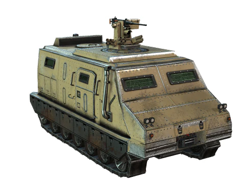 Tracked armored vehicle 3D Model