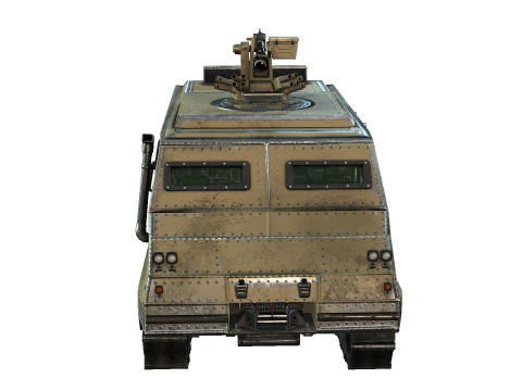 Tracked armored vehicle 3D Model