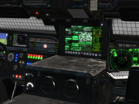 Tracked armored vehicle 3D Model