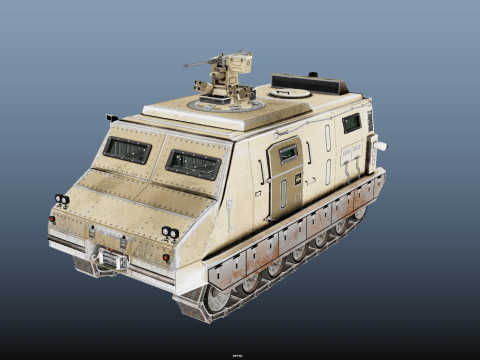 Tracked armored vehicle 3D 모델