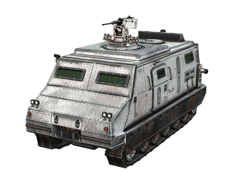 Tracked armored vehicle 3D Model