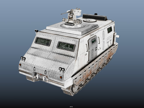 Tracked armored vehicle Modello 3D