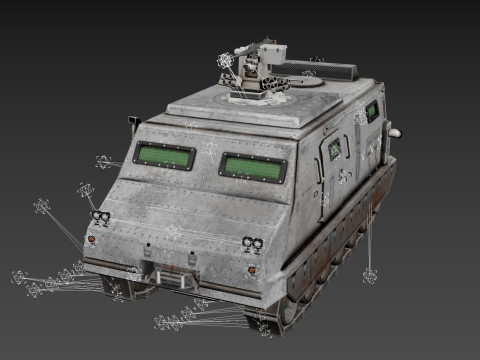 Tracked armored vehicle Modello 3D