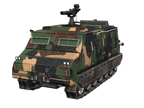 Tracked armored vehicle 3D Model