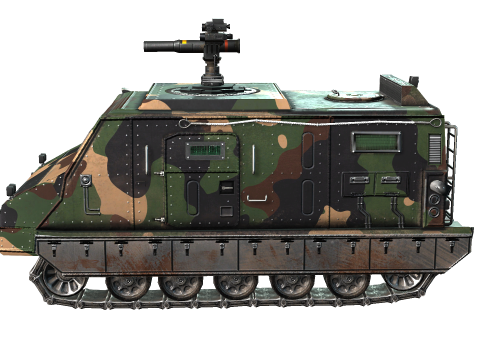 Tracked armored vehicle 3D 모델