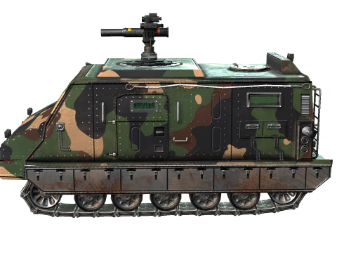 Tracked armored vehicle 3D Model
