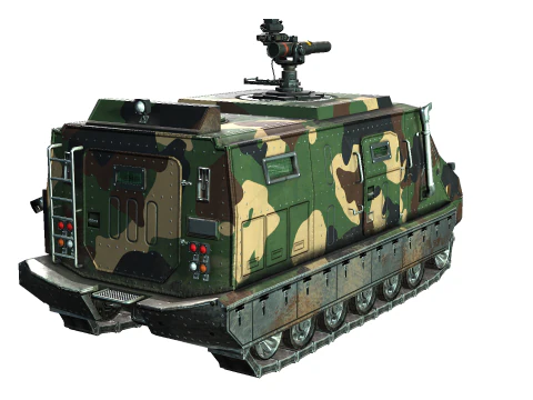Tracked armored vehicle 3D Model