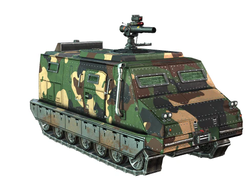 Tracked armored vehicle 3D Model