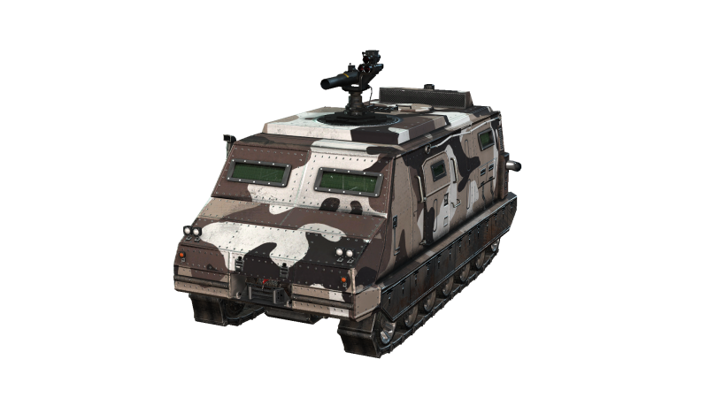 Tracked armored vehicle 3D 모델 .c4d .max .obj .3ds .fbx .stl .blend