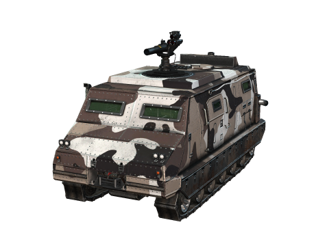 Tracked armored vehicle 3D Model