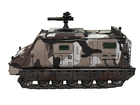 Tracked armored vehicle 3D 모델