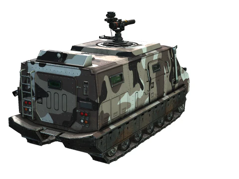 Tracked armored vehicle 3D Model