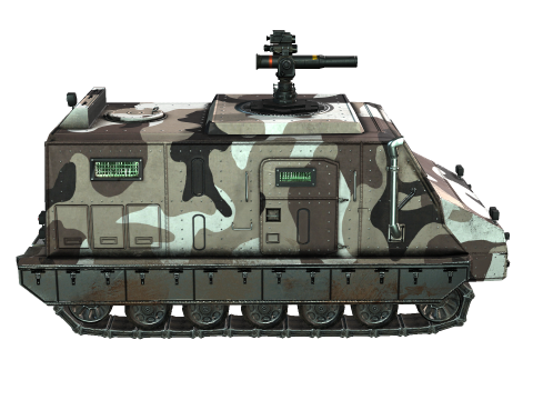 Tracked armored vehicle 3D 모델