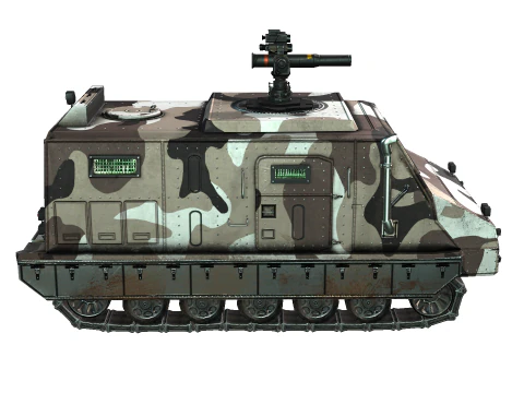 Tracked armored vehicle 3D Model