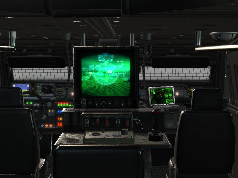 Tracked armored vehicle 3D Model
