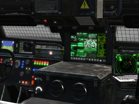 Tracked armored vehicle 3D Model