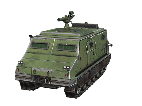 Tracked armored vehicle 3D Model