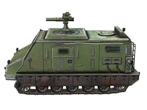 Tracked armored vehicle 3D 모델