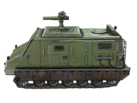 Tracked armored vehicle 3D Model