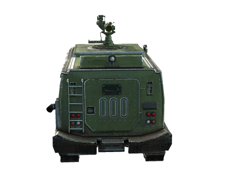 Tracked armored vehicle 3D Model