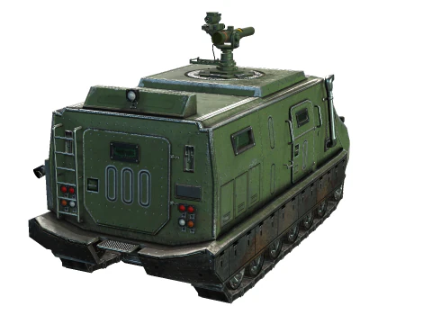 Tracked armored vehicle 3D Model