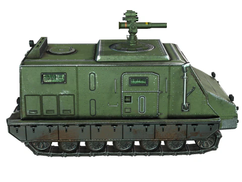 Tracked armored vehicle 3D Model