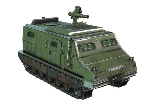 Tracked armored vehicle 3D Model