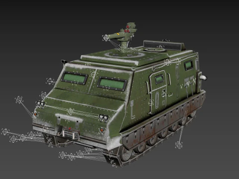 Tracked armored vehicle 3D Model