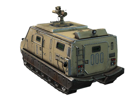 Tracked armored vehicle 3D Model