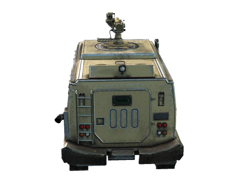 Tracked armored vehicle 3D Model