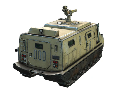 Tracked armored vehicle 3D Model