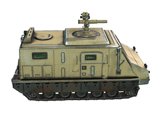 Tracked armored vehicle Model 3D