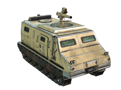Tracked armored vehicle 3D Model