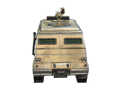 Tracked armored vehicle 3D Model