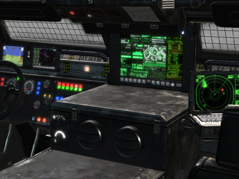 Tracked armored vehicle Model 3D