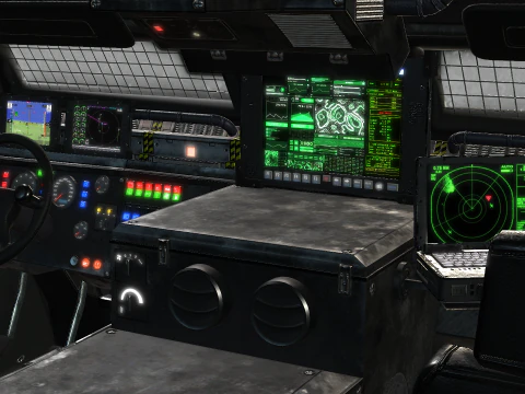 Tracked armored vehicle 3D Model