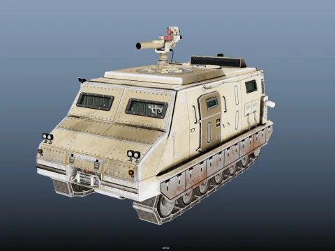Tracked armored vehicle 3D Model