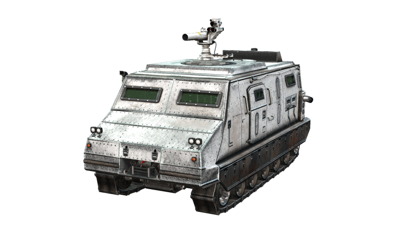 Tracked armored vehicle 3D Model .c4d .max .obj .3ds .fbx .stl .blend 